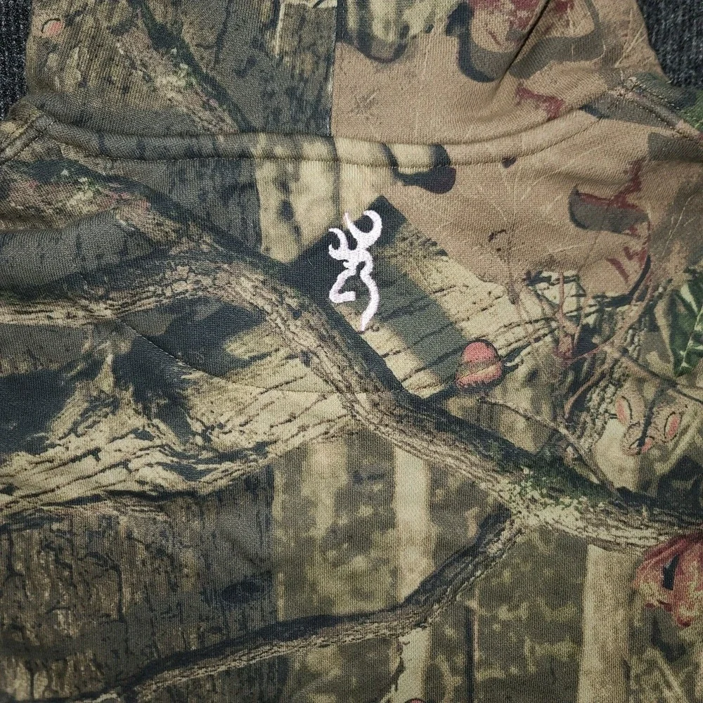 Browning For Her Camo Hoodie‎ Pink Buckmark Logo Women's Medium Hunting - Picture 11 of 14